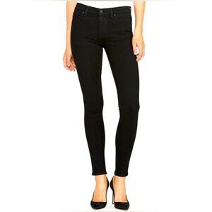 Hudson Krista Skinny Black Jeans 24